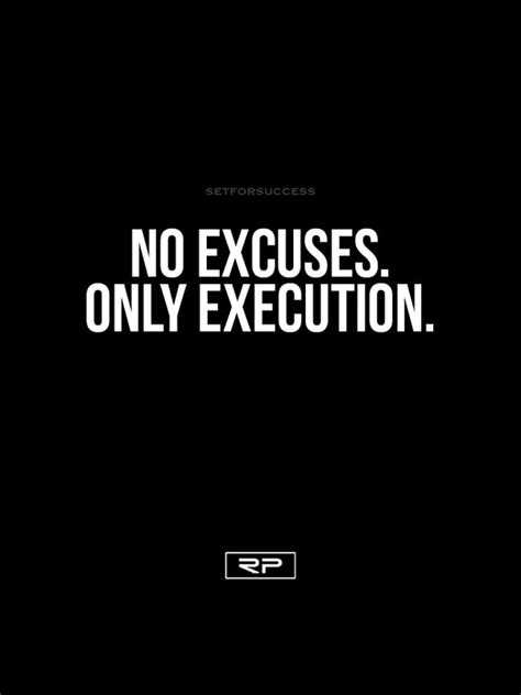 No Excuses 18x24 Poster Randall Pich