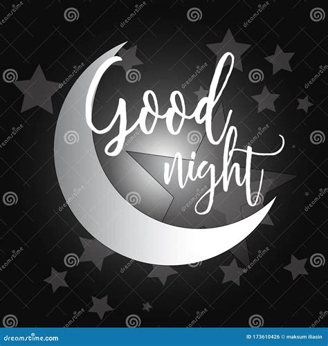 Good Night Logo Design Vector Stock Vector Illustration Of Concept