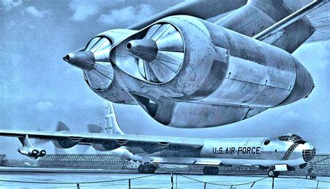Convair Peacemaker Usaf B 36 Bomber Randolph Field San Antonio Tx 1955