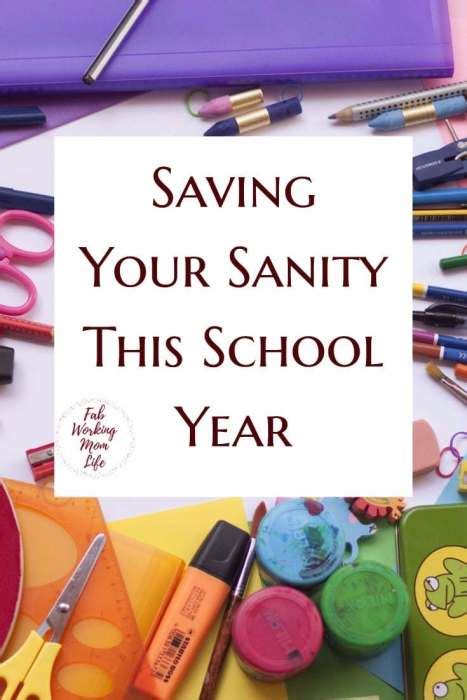Saving Your Sanity This School Year