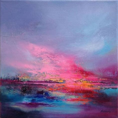 Love Is In The Air 40 X 40 Cm Abstract Landscape Oil Painting