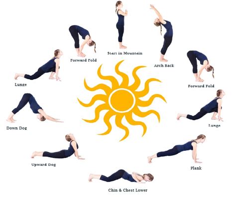 Yoga Sun Salutation Poses