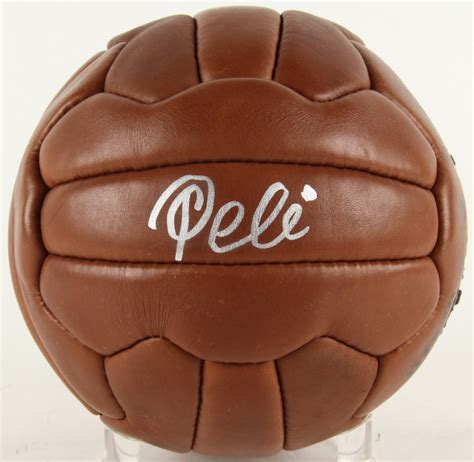 Pele Signed 1958 World Cup Final Soccer Ball Psa Coa Pristine Auction