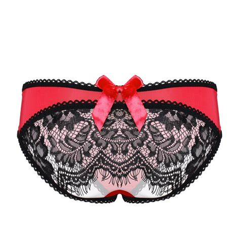 Sexy Lace Crotchless Panties Female Erotic Lingerie Sexy Underwear Low