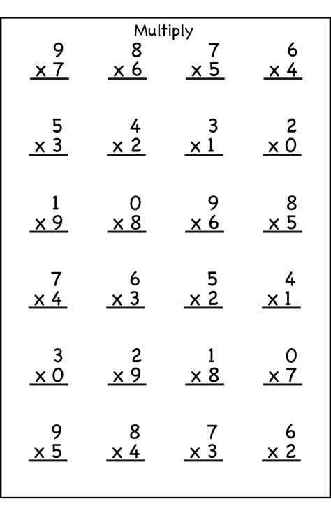 Split Numbers To Multiply 3rd Grade Worksheets