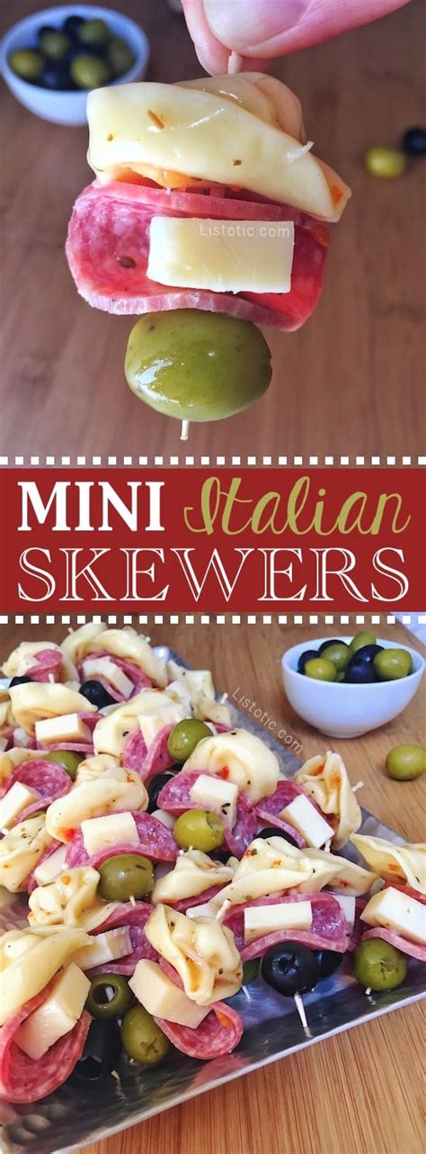 Christmas cheese appetizers, christmas dips and spreads, christmas snack mixes, christmas nut appetizers. Italian Tortellini Appetizer Idea For A Party (the perfect ...