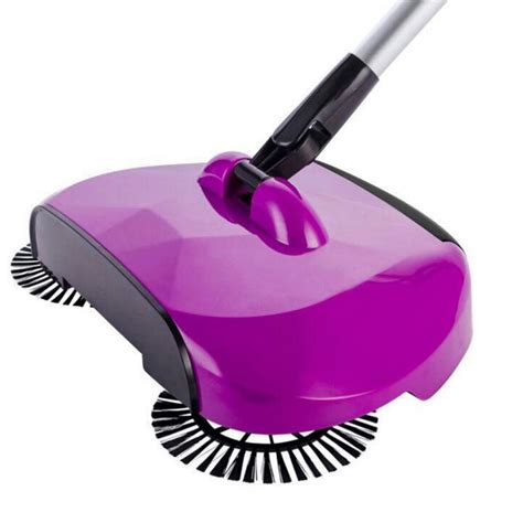 Auto Household Spin Hand Push Sweeper Home Broom Room Floor Dust