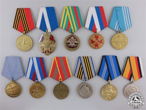 Eleven Russian Federation Medals And Awards