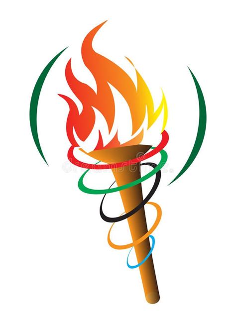 An Olympic Torch With The Words Summer Games 2016 Written On It In Red
