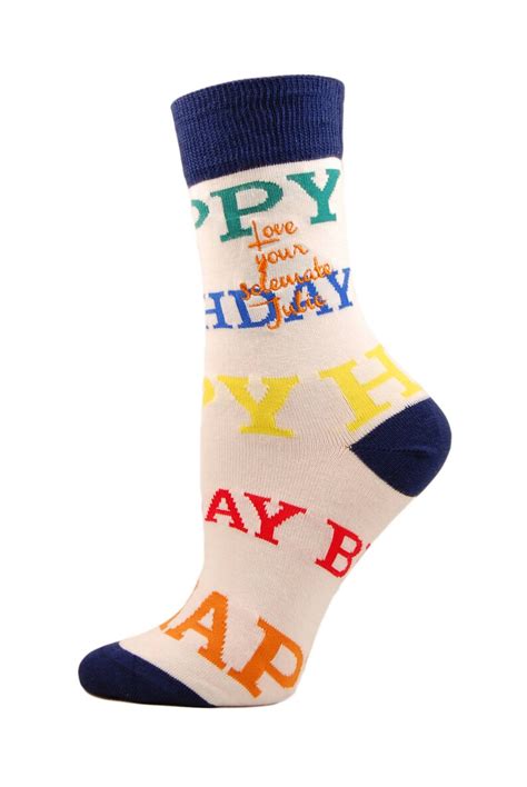 Mens Happy Birthday Socks Personalised Via Etsy