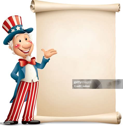 Cartoon Uncle Sam Paper Scroll High Res Vector Graphic Getty Images