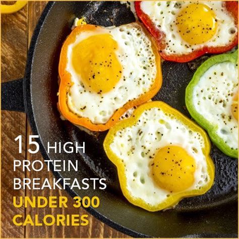 'high calories' is often associated with foods such as cakes, pizza, potato chips and ice cream. 15 High Protein Low Calorie Breakfasts