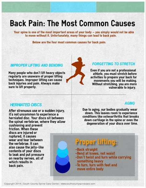 Back Pain The Most Common Causes South County Spine Care Center