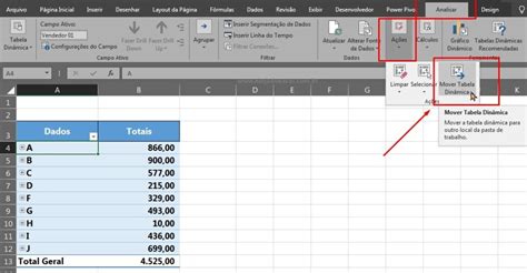 Como Mover Tabela Dinâmica Para Outra Aba no Excel Ninja do Excel