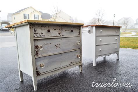 Wood kitchen countertops and butcher block are sturdy and very recycler friendly as they can easily be cut to fit a new using cast off kitchen cabinets in a garage is a way to organized and green. The Kitchen Islands Are Done! | traerloves | Repurposed ...