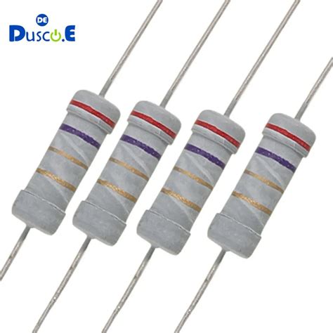 Integrierte Schaltungen Ics 10pcs Metal Film Resistor 1 Watt 1w 1 2