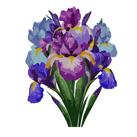 Iris Floweriris Flower Clipart Ai Generative 30738767 Png