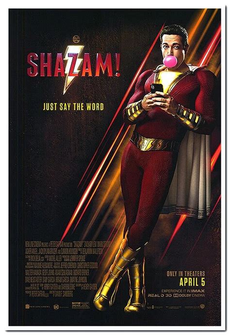 Shazam 2019 Original 27x40 Final Movie Poster Zachary Etsy