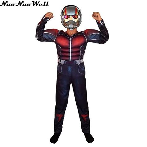 New Style Halloween The Avengers Kids Ant Man Cosplay Costume Muscle