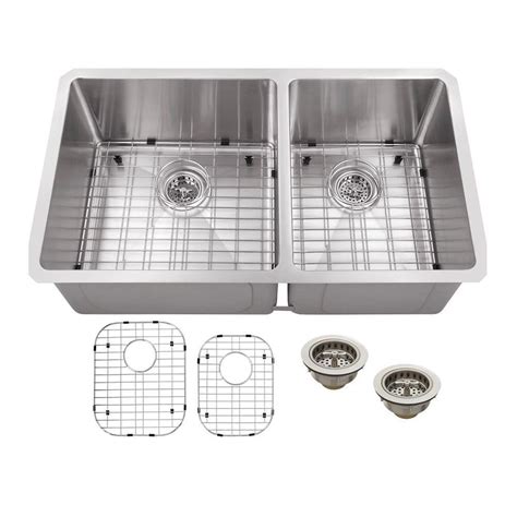 City home granite depot specializes in granite and quartz countertops kitchen cabinets stainless steel sink rangehoods cooktops faucets for the kitchen and bathroom in toronto oakville. Schon Undermount Stainless Steel 32 in. Double Bowl ...