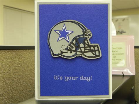Dallas Cowboys Birthday Card By Nan Carson