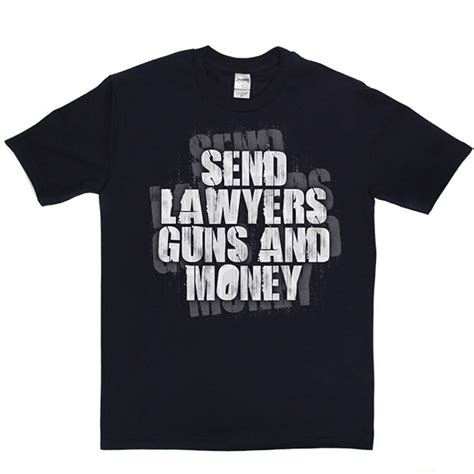 Warren Zevon Send Lawyers Guns And Money T Shirt