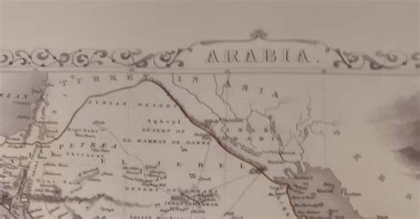 الجغرافيا دراسات و أبحاث جغرافية الخريطة التاريخية للجزيرة العربية 1851م