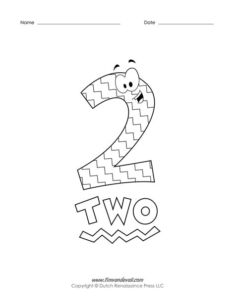 Number 2 Coloring Pages For Toddlers Coloring Pages