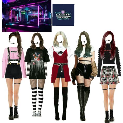 Loonar Nanana Live M Countdown Dance Style Outfits Retro Outfits Kpop Fashion Outfits
