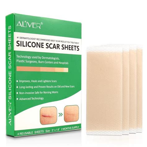 Aliver Medical Silicone Gel Strips Patch Scar Away Tape Repair