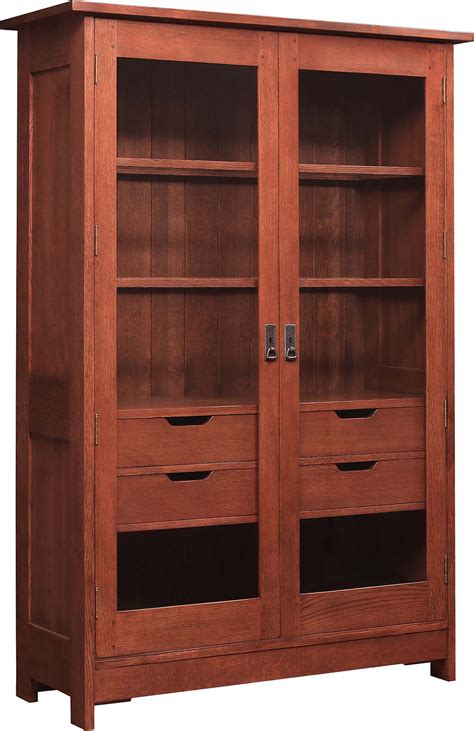 Mission Display Cabinet Oak 89 1818 By Stickley At Townhouse Galleries