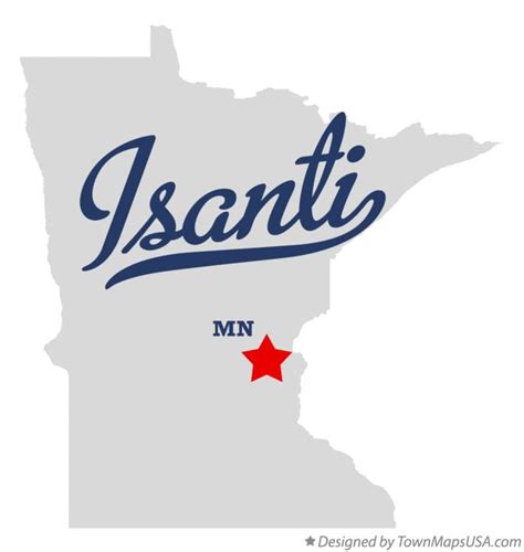 Map Of Isanti Mn Minnesota