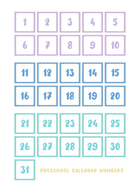 8 Best Free Printable Preschool Calendars