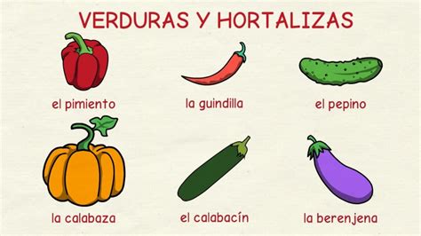 Aprender Español Las Verduras Y Las Hortalizas 🍆 Nivel Avanzado