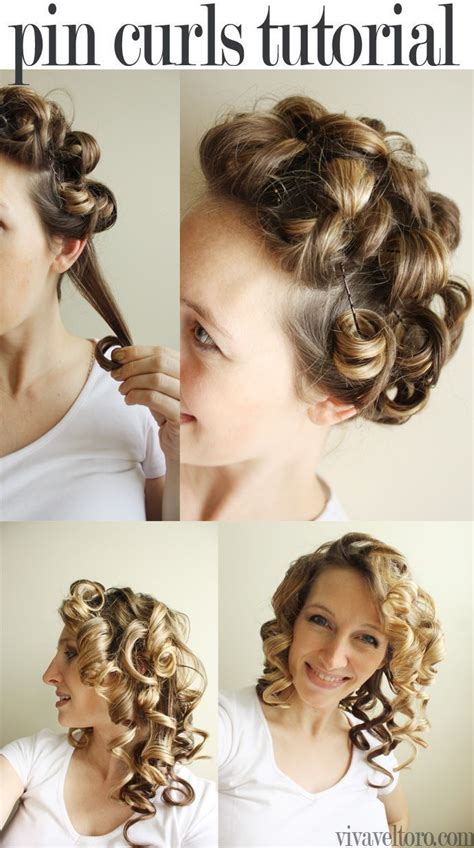 Simple Pin Curls Tutorial So Cute And Easy To Diy Curls For Long