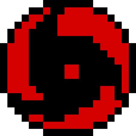 Itachis Sharingan Naruto Mangekyou Sharingan Pixel Art 1200x1200