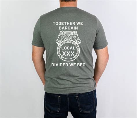 Customized Teamsters Union Shirt Personalizable Teamsters Members