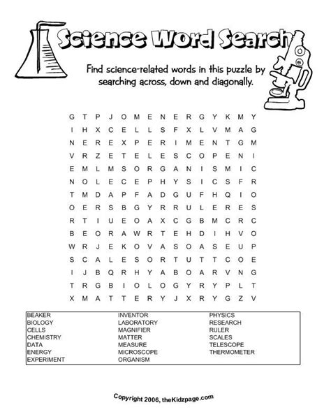Science Puzzle Worksheets For Middle School Kamberlawgroup