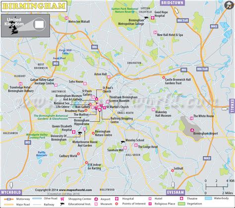 Birmingham Map Uk