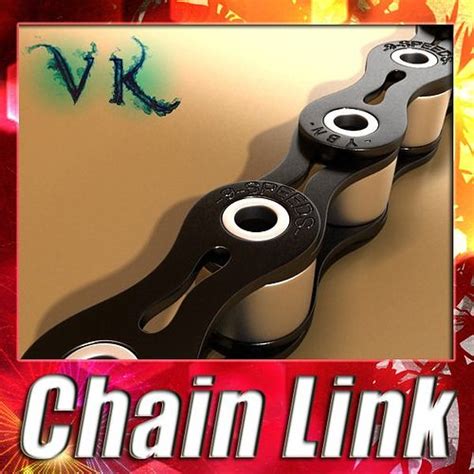 Bicycle Chain Link High Res 3d Model Cgtrader