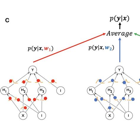 Illustration Of Generating A Prediction From A Bayesian Neural Network