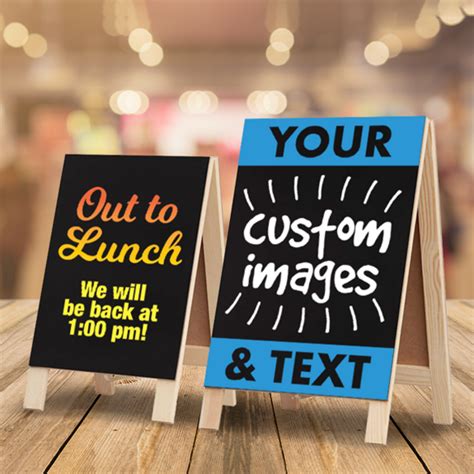Custom Chalkboard Or White Board Table Top Signs No Minimums