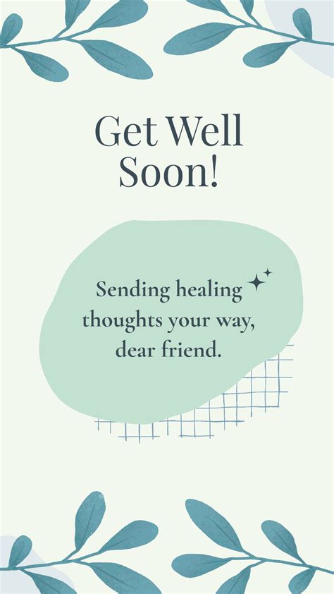 Free Get Well Soon Wishes For Friend Template Edit Online And Download