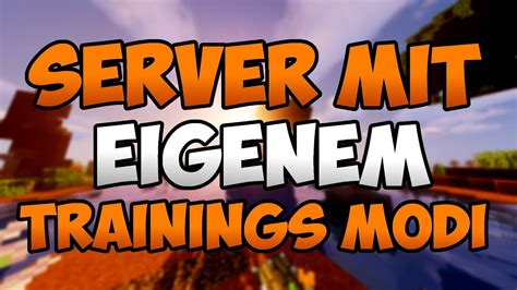 Server Mit Eigenem Trainings Modi Minecraft Server Vorstellung