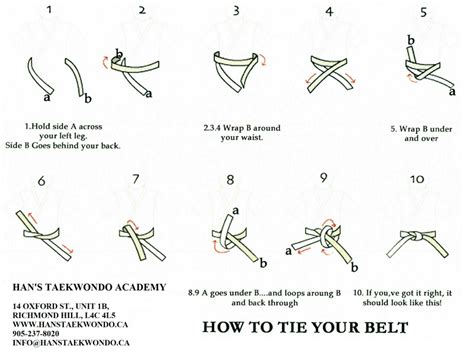 How To Tie A Karate Belt How To Tie Karate Belt