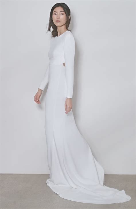 Stella Mccartney F18 Ruby Long Sleeve Cutout Wedding Dress With Images