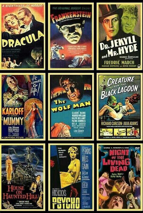 CLASSIC HORROR COLLAGE Classic Horror Movies Classic Horror Movies Posters Classic Horror