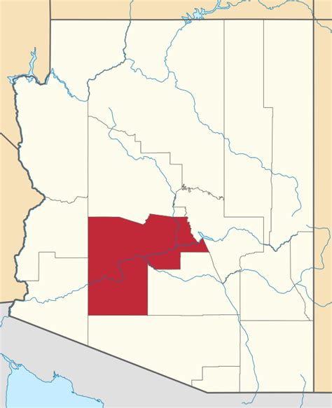 Filemap Of Arizona Highlighting Maricopa Countysvg