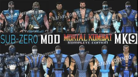 Mortal Kombat Sub Zero Mk Costume Skin Pc Mod Mk9 Komplete Edition
