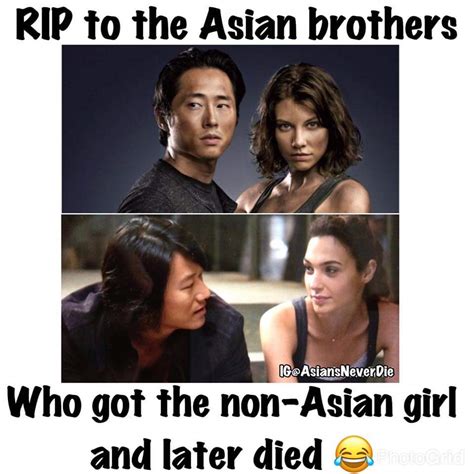 Rip To The Asian Brothers Who Got The Non Asian Girl And Later Died 😂 Amwf Asian Male White